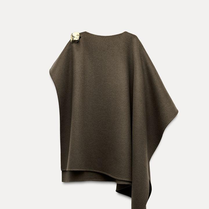Moudda ZARA - Cape tissu double laine avec broche - Tunisie 2