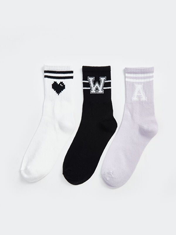 Moudda LC Waikiki - Chaussettes courtes Femme Ecru - Tunisie 1