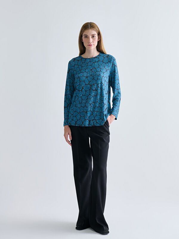 Moudda LC Waikiki - T-shirt imprimé cv jersey manches longues mi-longues pour Femmes - Tunisie 2