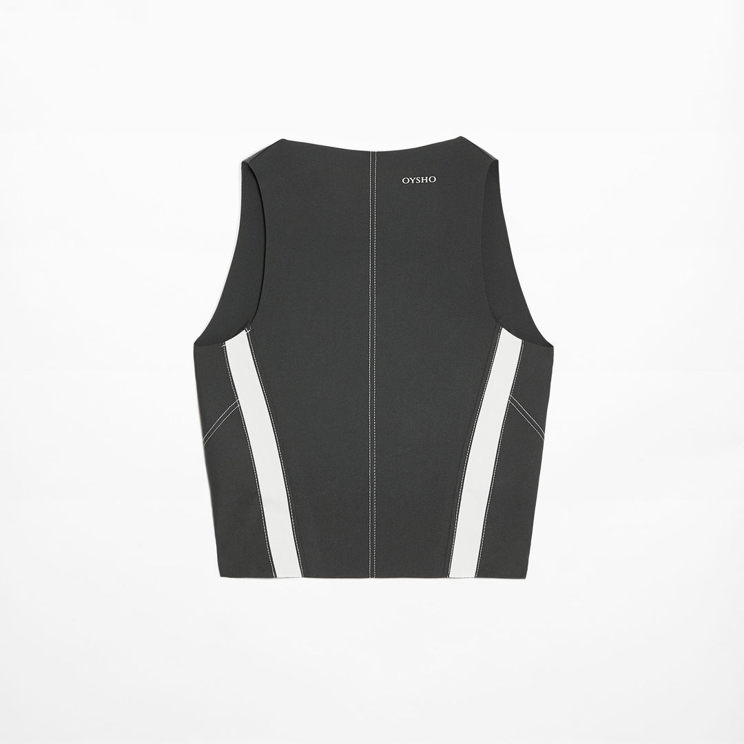 Moudda Oysho - Débardeur Perfect Adapt Dos Olympique Contrasté - Tunisie 1