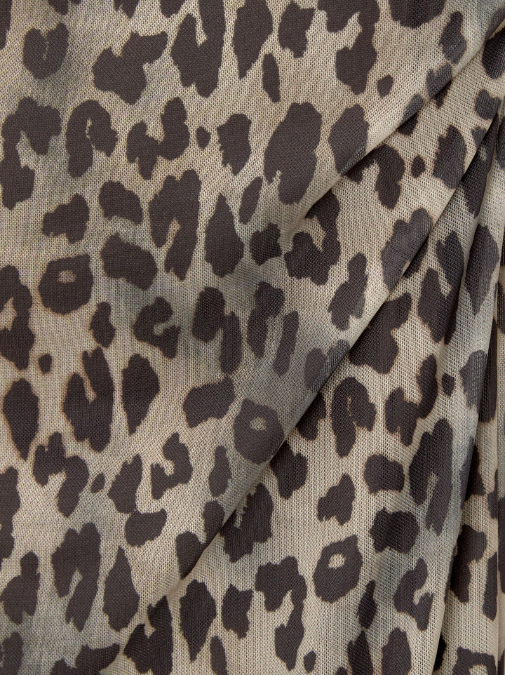 Moudda PULL & BEAR - Jupe Midi Fronces Léopard - Tunisie 1