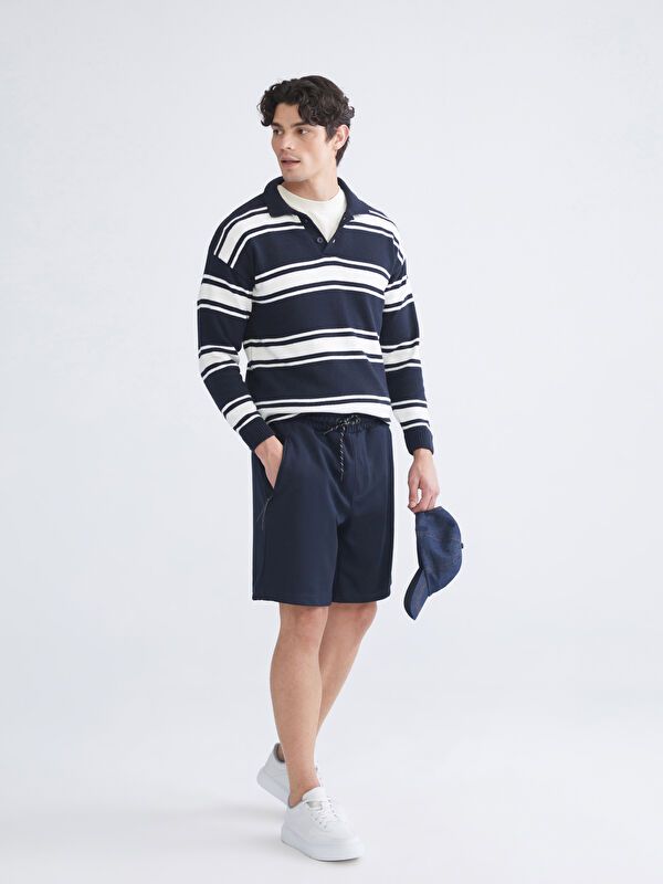 Moudda LC Waikiki - Short / bermuda jersey Homme Marine - Tunisie 1