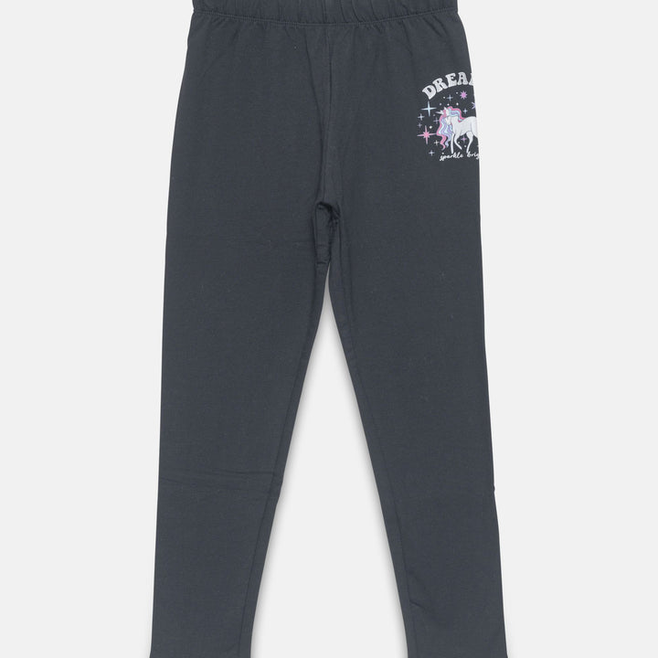 Moudda LC Waikiki - T-shirt en jersey stretch Fille Noir - Tunisie 1