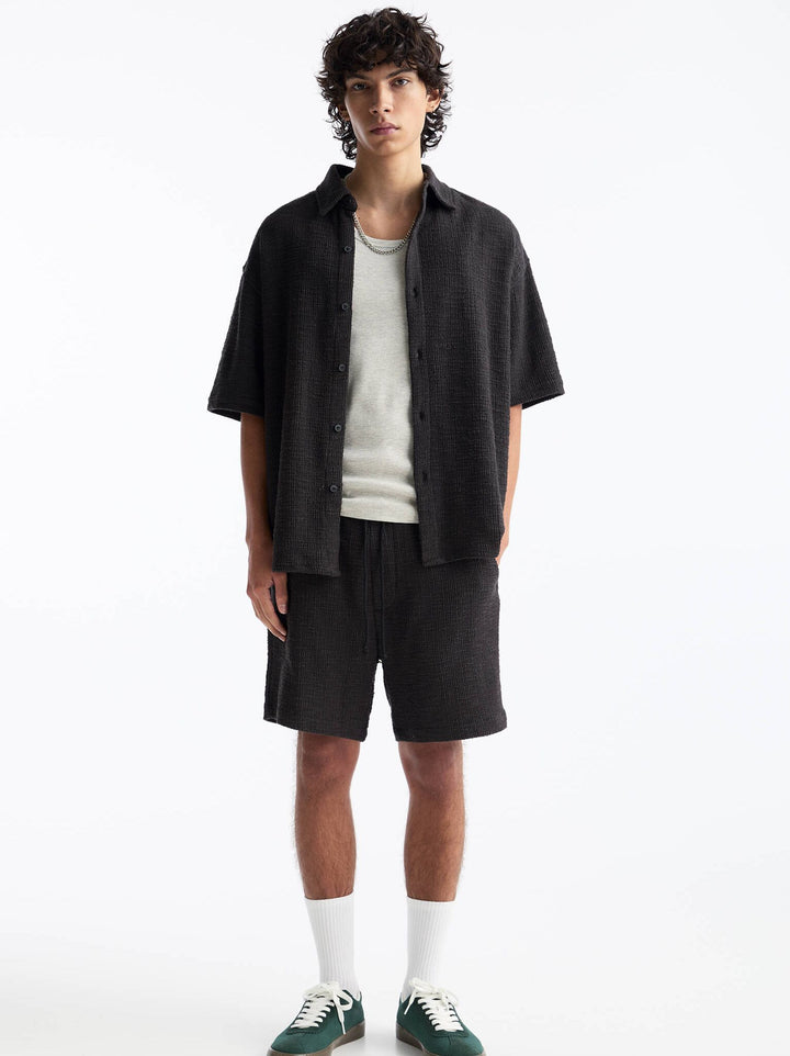 Moudda PULL & BEAR - Bermuda Jogger Structure Molleton Set - Tunisie 6