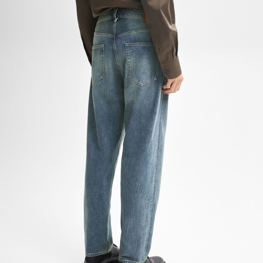 Moudda Massimo Dutti - Pantalon jean vintage selvedge coupe fuselée - Tunisie 3
