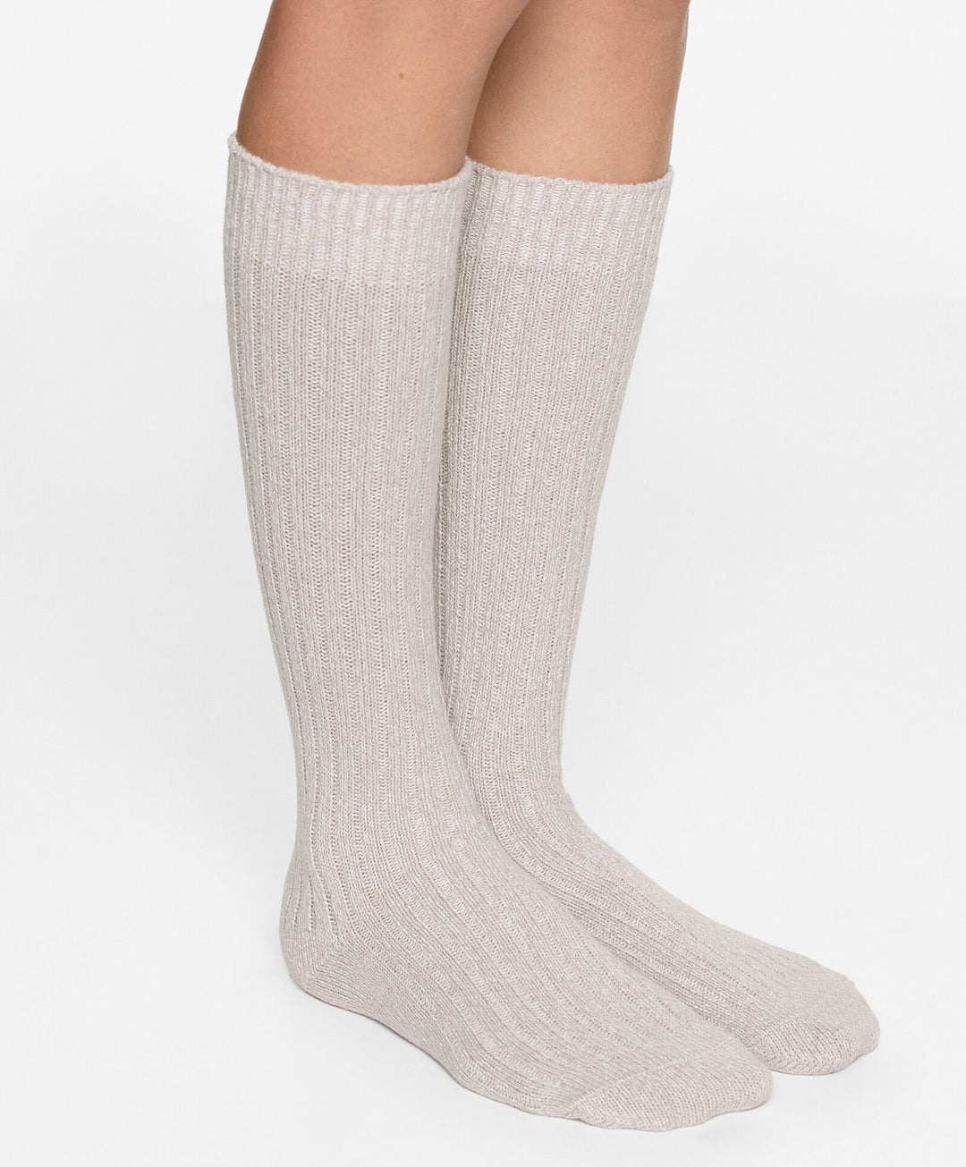 Moudda Oysho - Chaussettes Genou Supersoft Côtelées - Tunisie 5