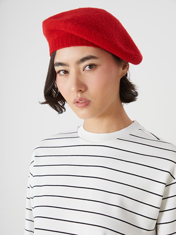 Moudda LC Waikiki - Béret tricot Femme Rouge - Tunisie 1