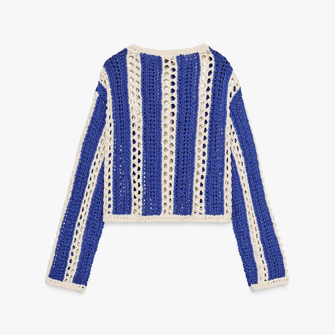 Moudda ZARA - Pull Crop - Aspect Crochet & Manches Longues - Tunisie 2