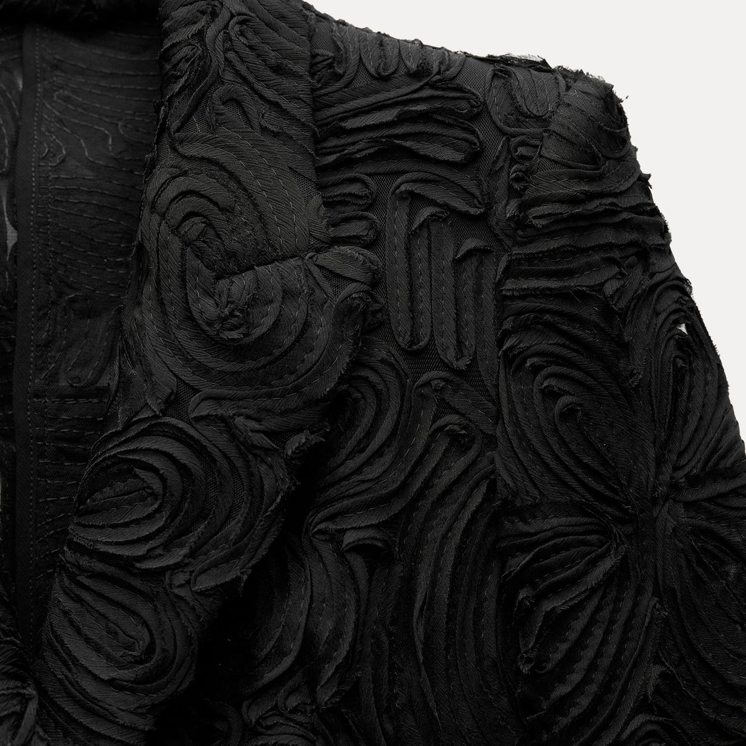 Moudda ZARA - Ensemble blazer cintré, semi-transparent, fleurs en 3D - Tunisie 3