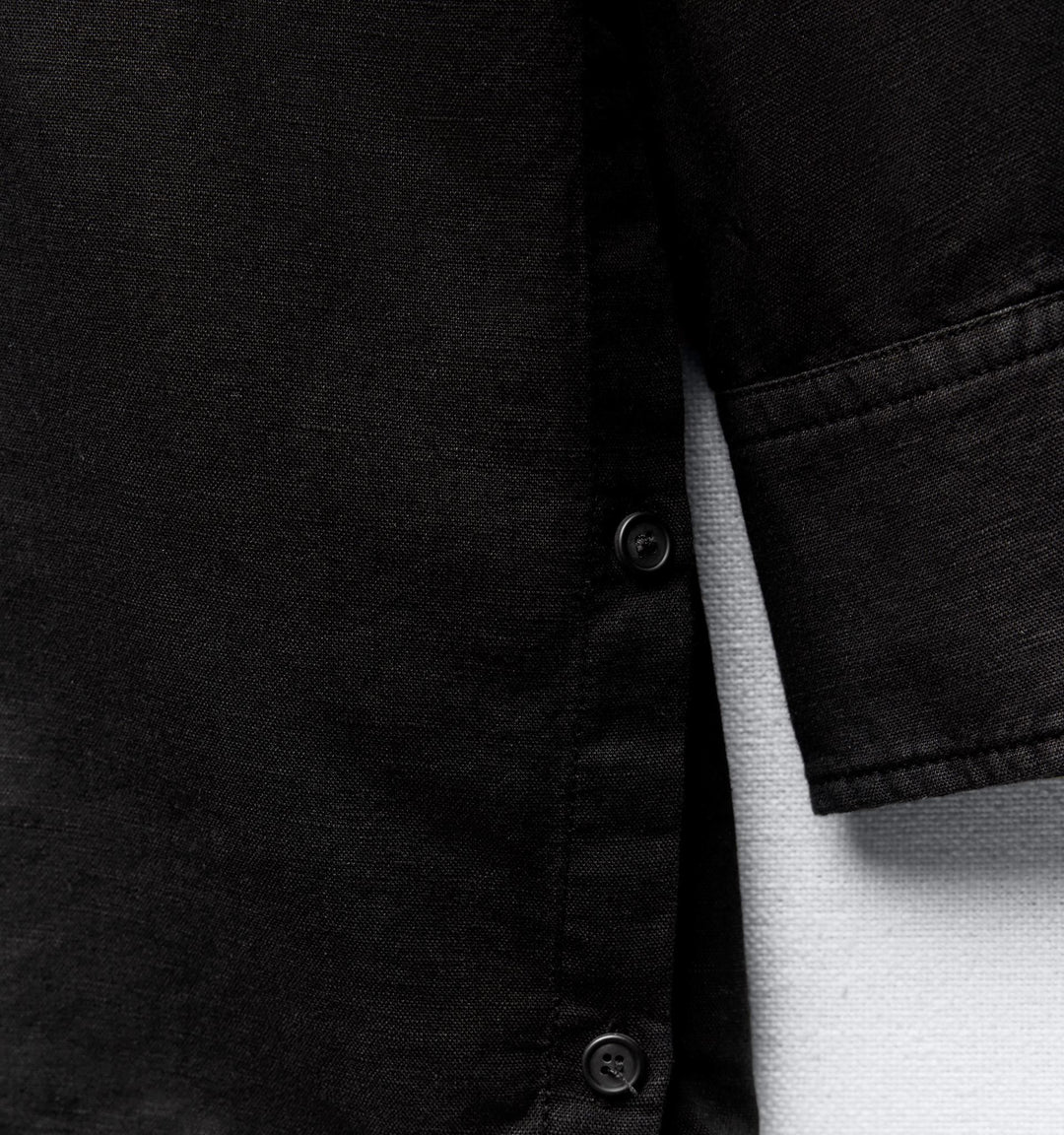 Moudda ZARA - Chemise oversize en lin, manches longues, boutons latéraux - Tunisie 3