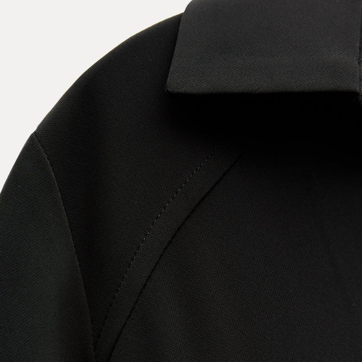 Moudda ZARA - Combinaison crêpe fermeture éclair devant pantalon ample ceinture boucle dorée - Tunisie 3