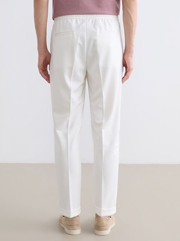 Moudda LC Waikiki - Pantalon mi-saison en tissu pour Homme couleur Écru - Tunisie 4