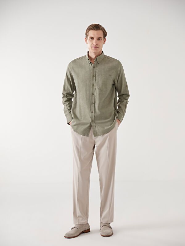 Moudda LC Waikiki - Chemise tissée à manches longues pour Hommes - Tunisie 2