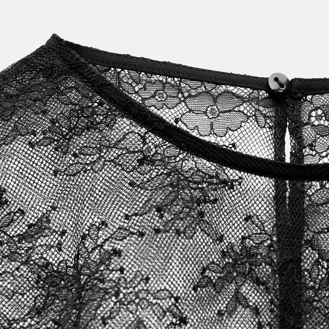 Moudda ZARA - Top dentelle combiné satin détail péplum - Tunisie 3