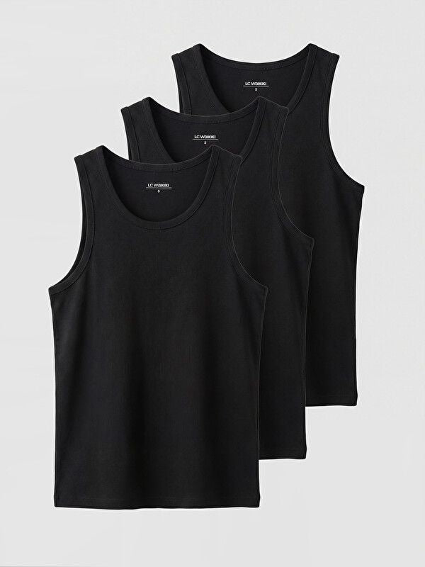 Moudda LC Waikiki - Débardeur sans manches en jersey pour Homme couleur Noir - Tunisie 1