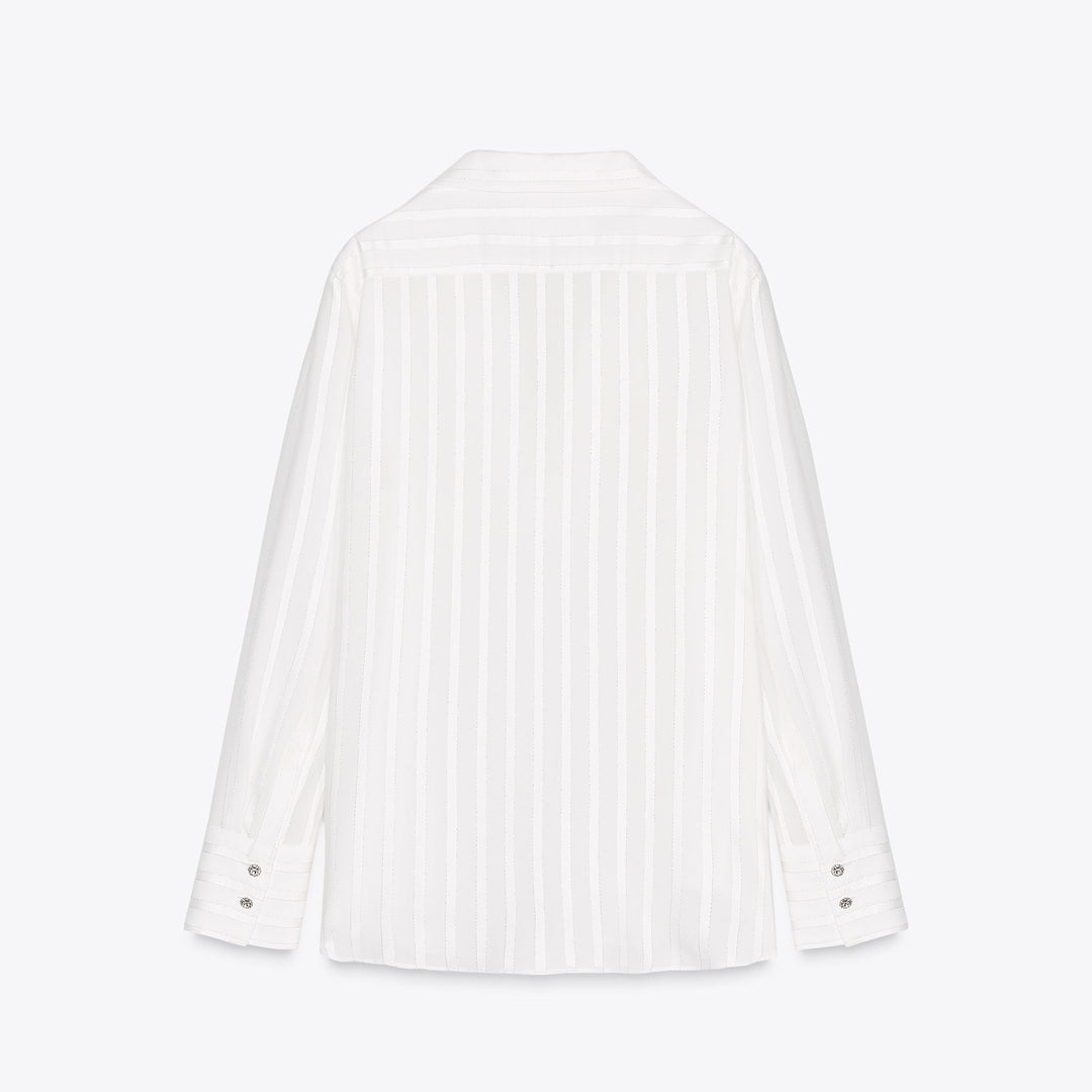 Moudda ZARA - Chemise - Rayure Lurex & Bouton Fantaisie (Ramadan) - Tunisie 2