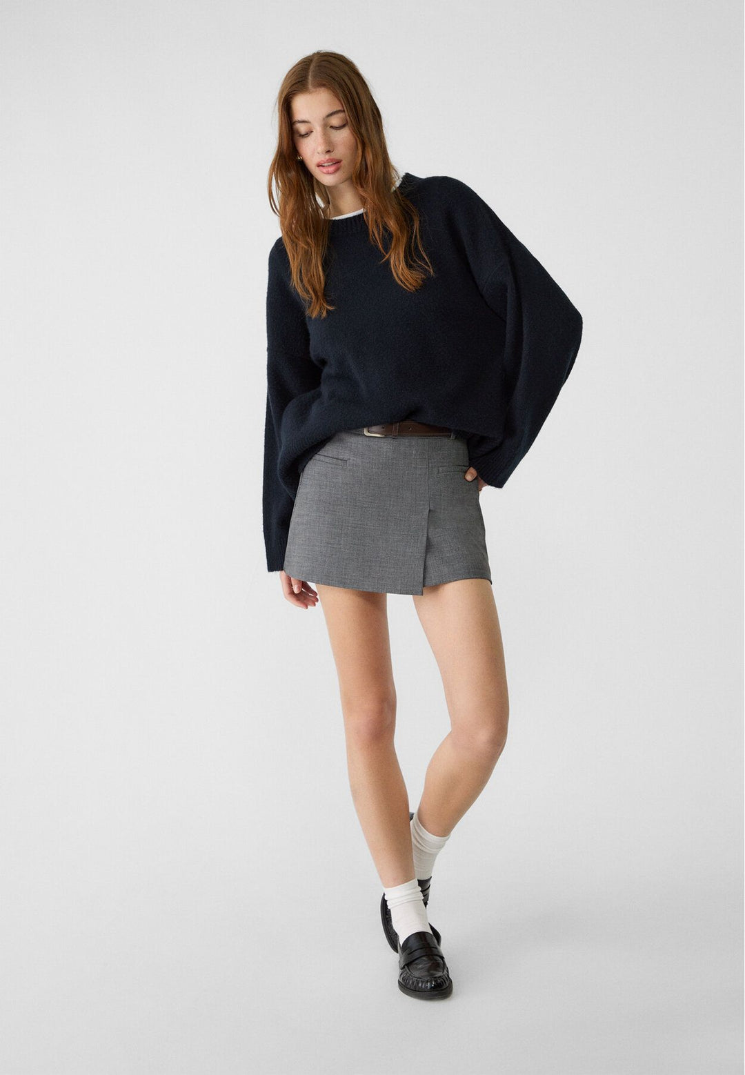 Moudda STRADIVARIUS - Pull Basique Col Carré Soft Touch - Tunisie 3