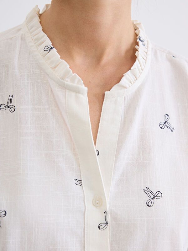 Moudda LC Waikiki - Chemise imprimée manches longues en tissu pour Femme - Tunisie 3
