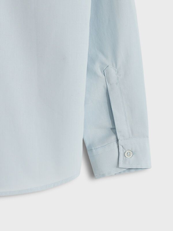 Moudda LC Waikiki - Chemise tissée manches longues basique Garçon Bleu clair - Tunisie 3