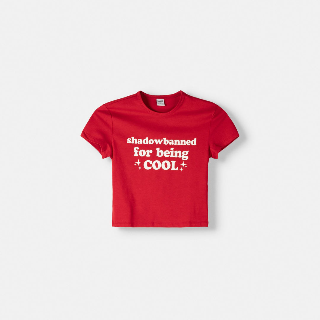 Moudda BERSHKA - T-shirt Manches Courtes Pailleté - Tunisie 1