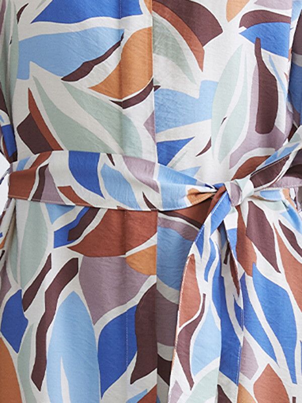 Moudda LC Waikiki - Robe manches longues en tissu pour Femme couleur Imprimé mixte - Tunisie 3