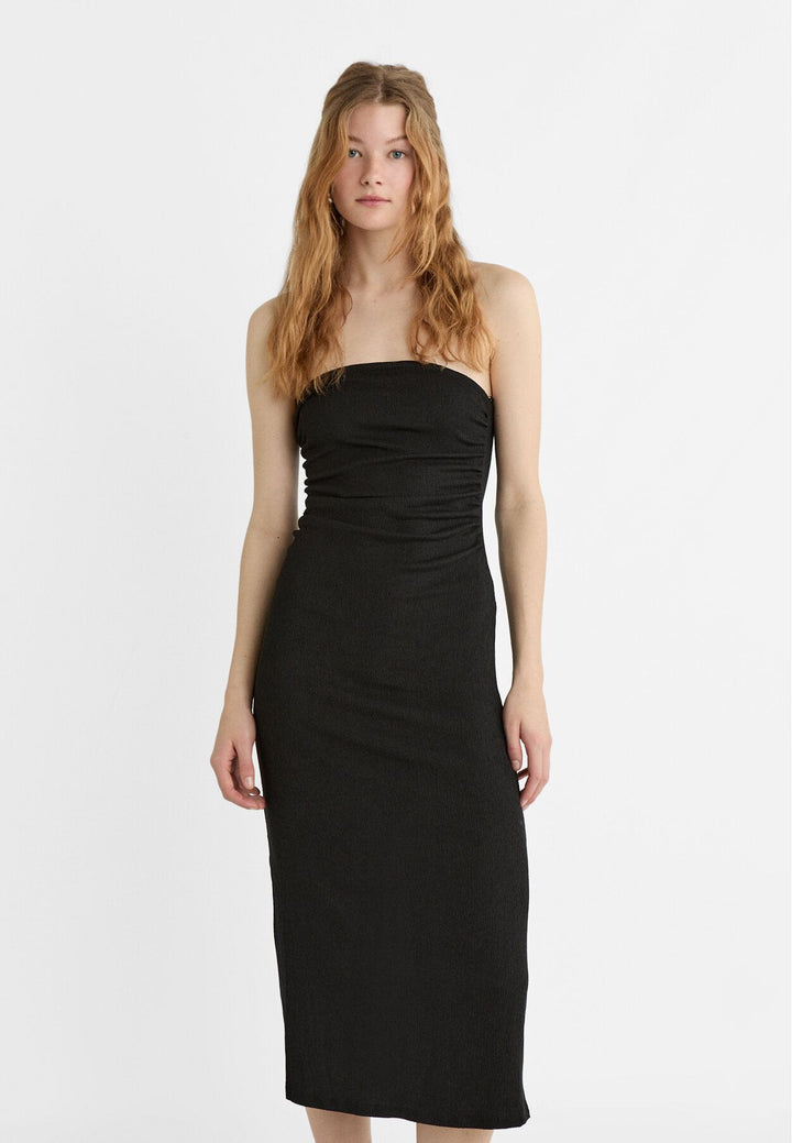 Moudda STRADIVARIUS - Robe Midi Bandeau Texturée - Tunisie 3