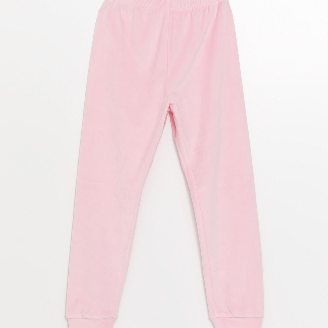 Moudda LC Waikiki - Pyjama en jersey manches longues épais Fille Rose - Tunisie 2