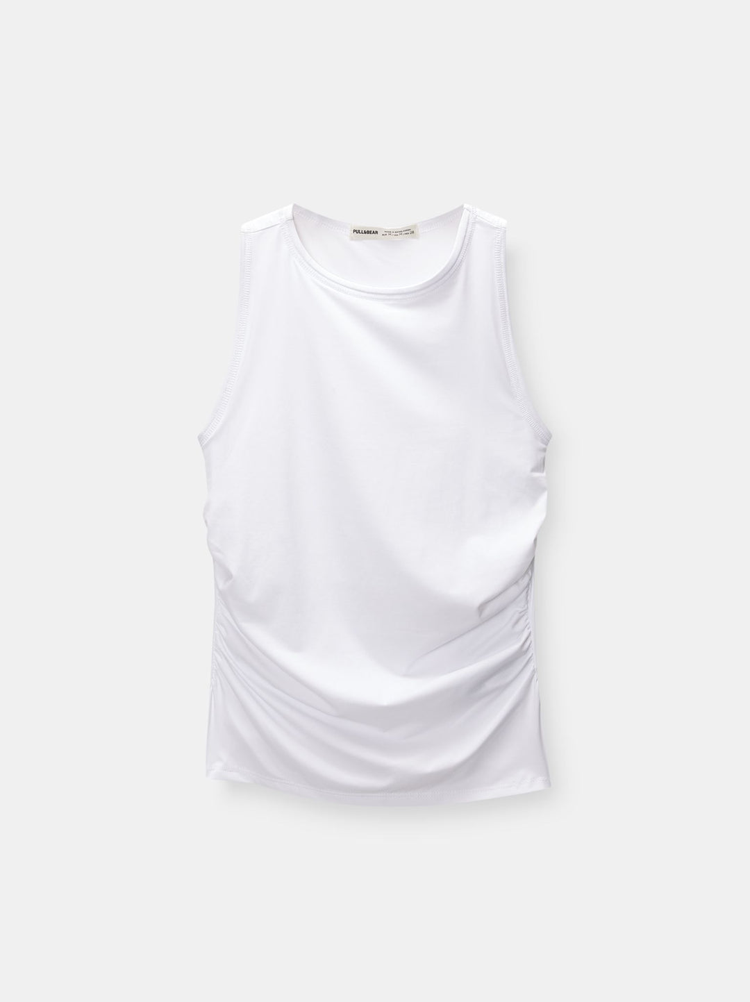 Moudda PULL & BEAR - Body Top Sans Manches Polyamide Froncé Latéral - Tunisie 1