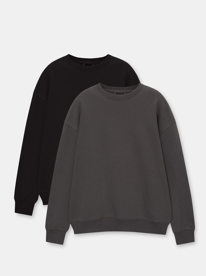 Moudda PULL & BEAR - Multipack Col Rond Noir + Anthra - Tunisie 2