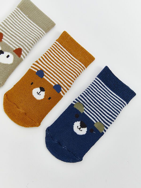 Moudda LC Waikiki - Chaussettes courtes Garçon Kaki clair - Tunisie 2