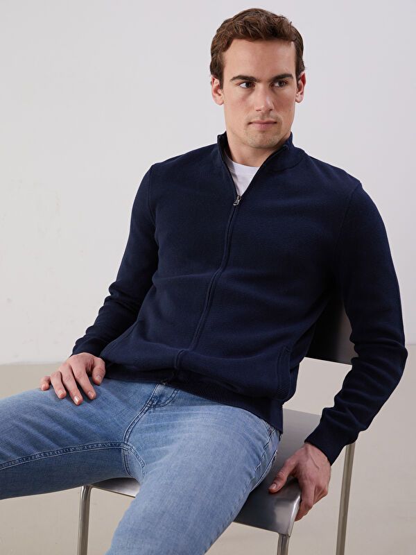 Moudda LC Waikiki - Cardigan en tricot Homme Marine - Tunisie 1