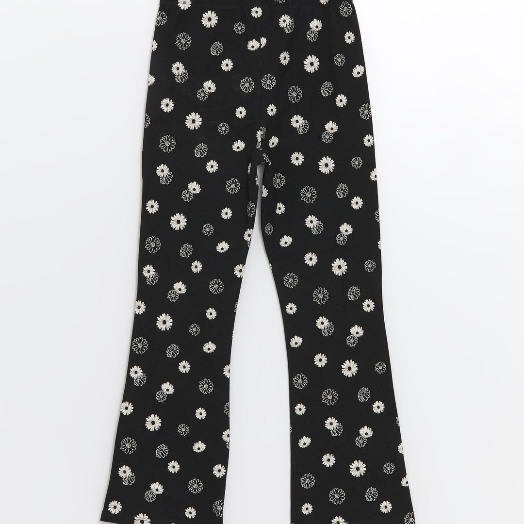 Moudda LC Waikiki - T-shirt en jersey stretch Fille Imprimé noir 2 - Tunisie 2