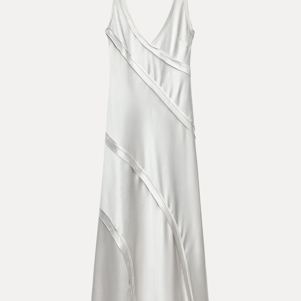 Moudda ZARA - Robe longue satinée bandes biais - Tunisie 2