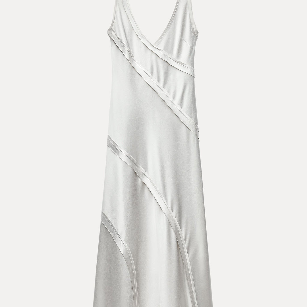 Moudda ZARA - Robe longue satinée bandes biais - Tunisie 2