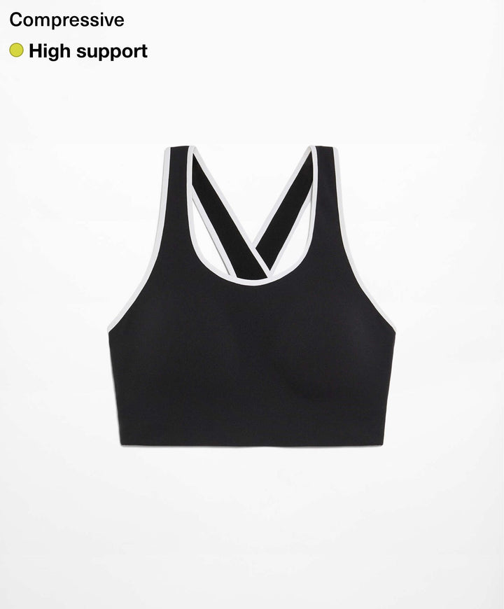 Moudda Oysho - Soutien-Gorge Compressif Dos Croisé avec Blocs - Tunisie 1