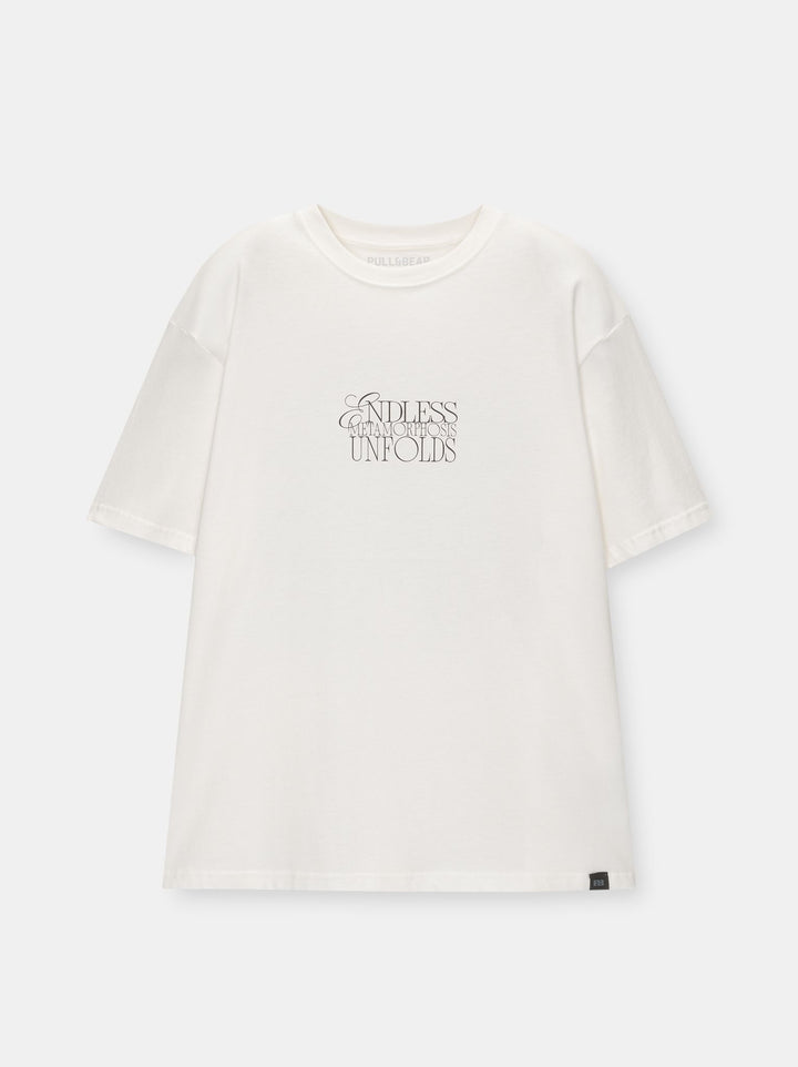 Moudda PULL & BEAR - T-Shirt Imprimé Volume Endless Metamorphosis - Tunisie 1