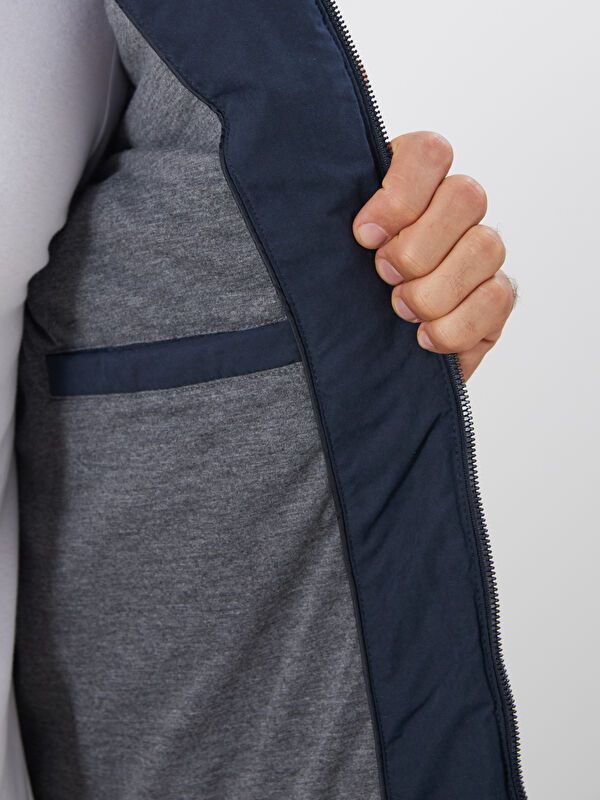 Moudda LC Waikiki - Manteau d'hiver couleur Bleu marine pour hommes - Tunisie 4