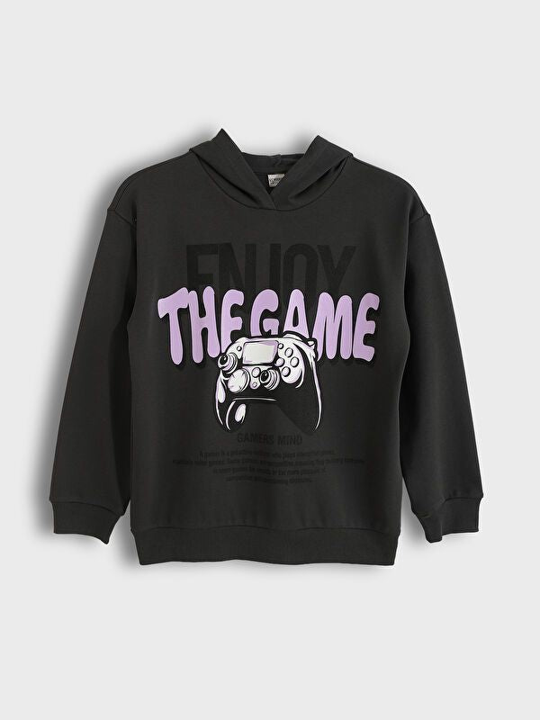 Moudda LC Waikiki - Sweatshirt en jersey Garçon Anthracite - Tunisie 1