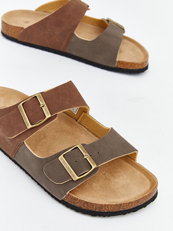Moudda LC Waikiki - Pantoufles pour Homme couleur Vison - Tunisie 3