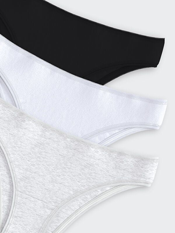 Moudda LC Waikiki - Slip basique Femme Mélange de gris - Tunisie 3