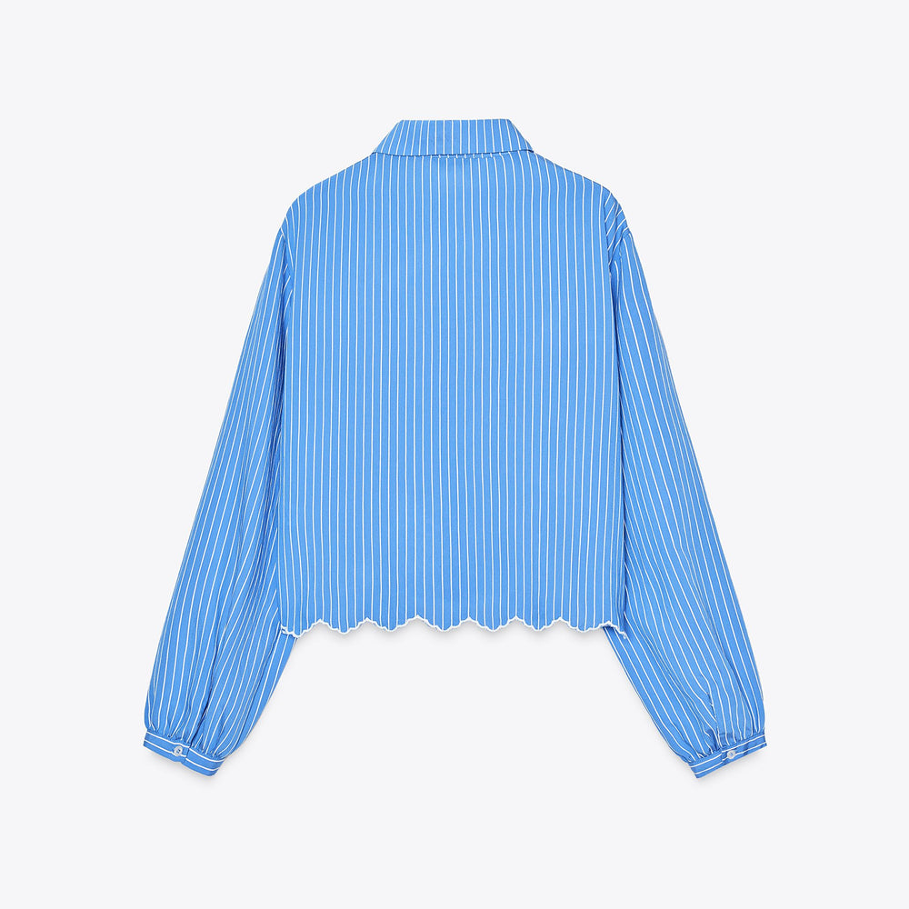 Moudda ZARA - Chemise - Rayures & Broderie Suisse Bas - Tunisie 2