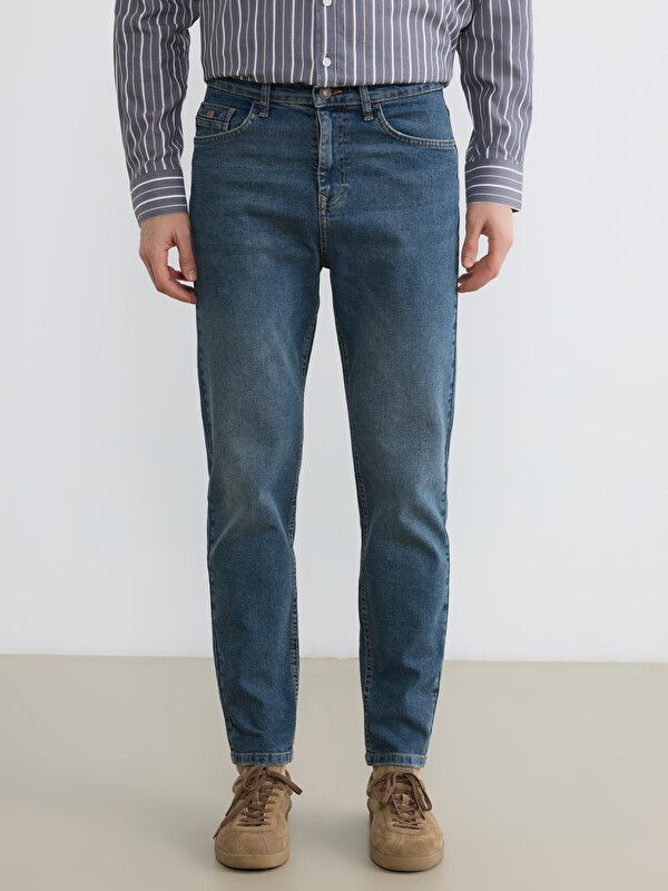 Moudda LC Waikiki - Jean basique en denim pour Homme couleur Rodeo Bleu indigo moyen - Tunisie 2