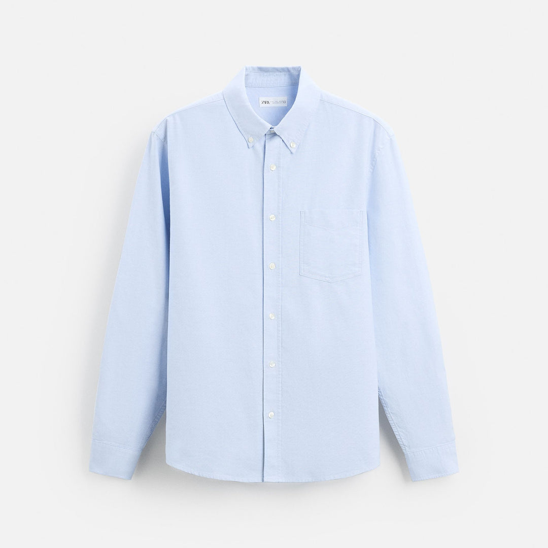Moudda ZARA - Chemise Oxford - Boutonnée & 1 Poche - Tunisie 1