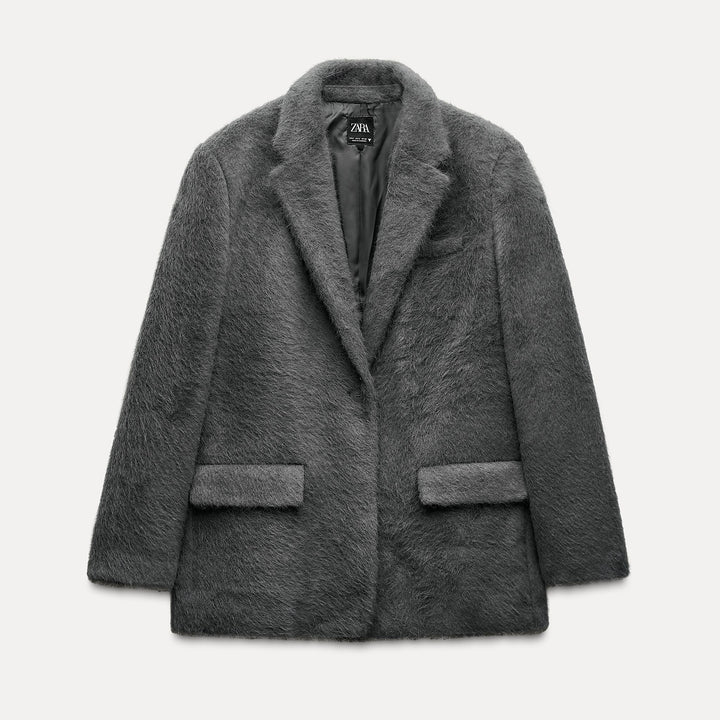 Moudda ZARA - Veste droite en fausse fourrure douce - Tunisie 1