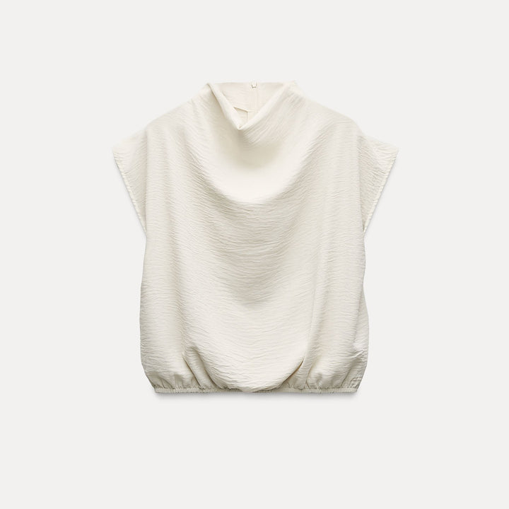 Moudda ZARA - Top ballon décolleté drapé coordonné - Tunisie 1