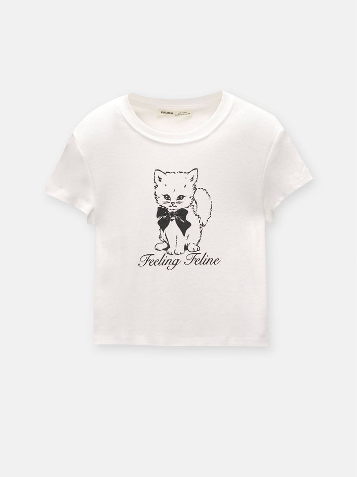 Moudda PULL & BEAR - Body Graphique Slim Animaux Mignons - Tunisie 1