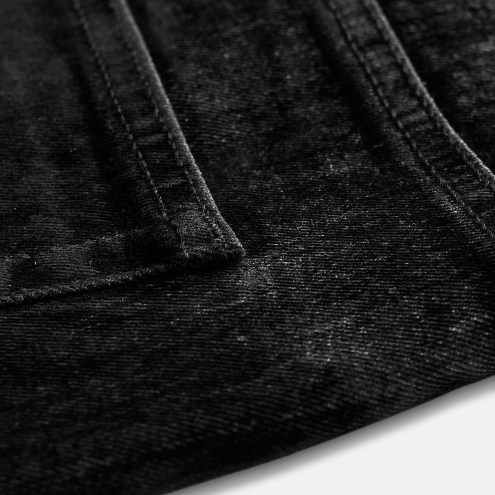 Moudda ZARA - Short jean noir flocké - Tunisie 5