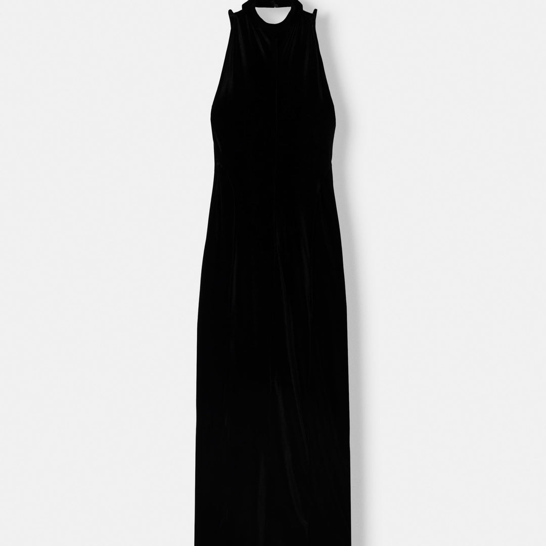 Moudda BERSHKA - Robe Midi en Velours Col Montant - Tunisie 1