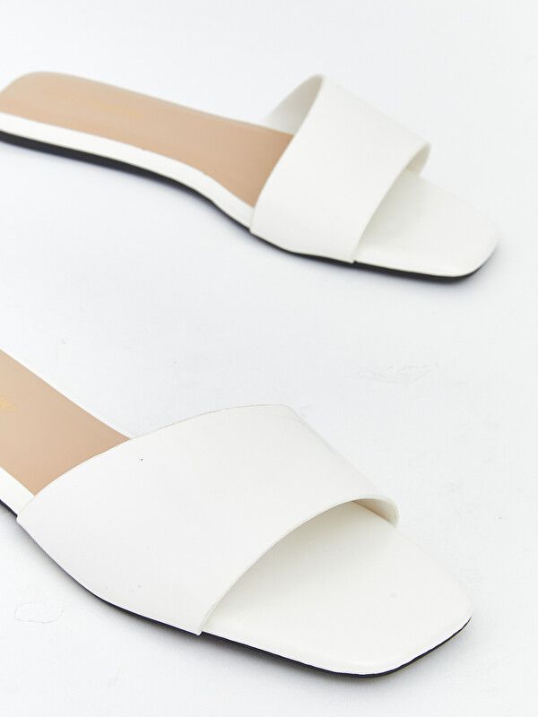 Moudda LC Waikiki - Chaussons stylés pour Femme couleur Écru - Tunisie 3