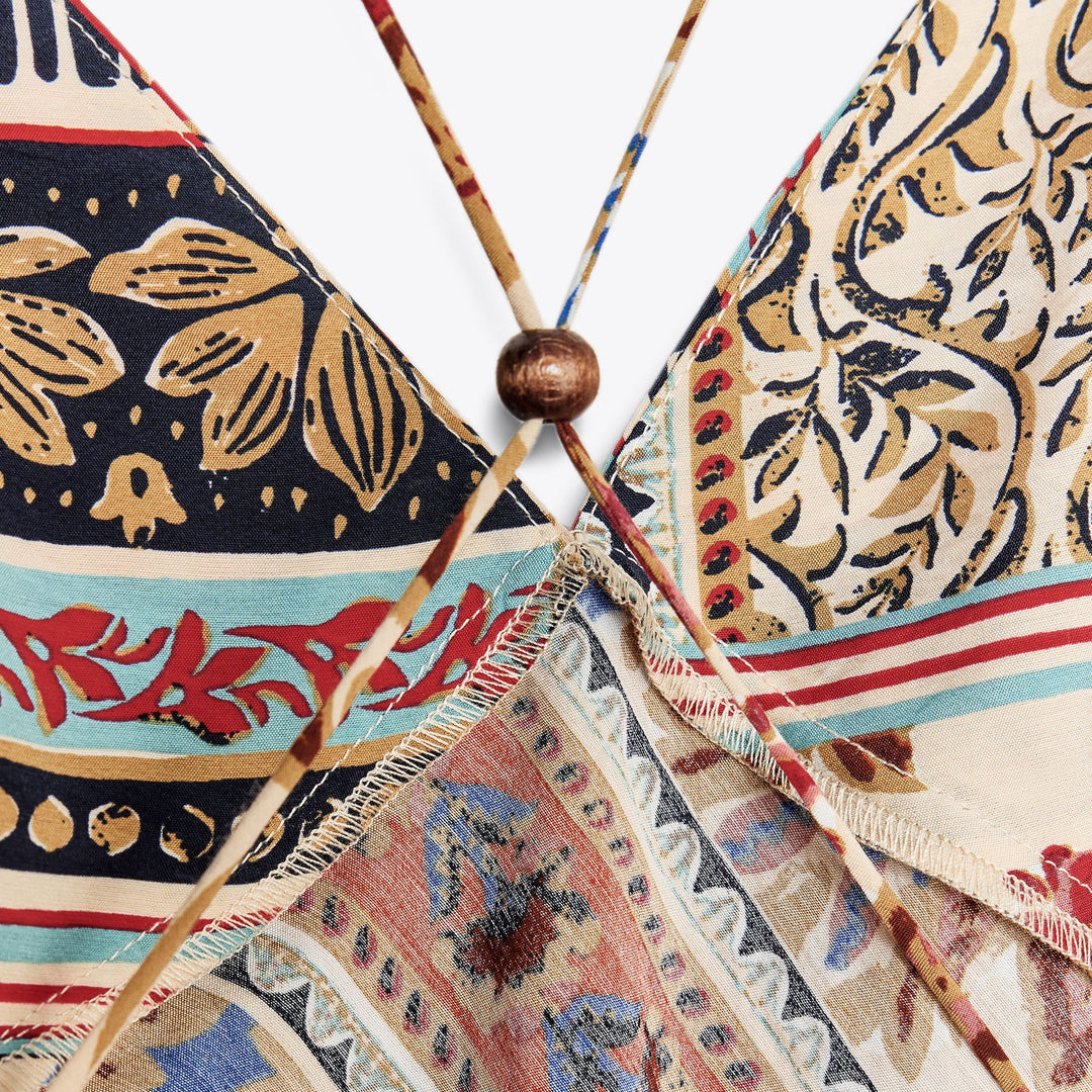 Moudda ZARA - Robe Midi Lingerie - Patchwork & Détails Bois - Tunisie 3